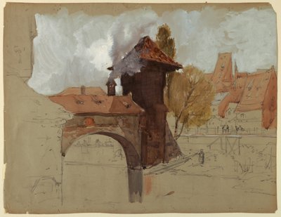 Studie av bro og kanal av Francis Hopkinson Smith