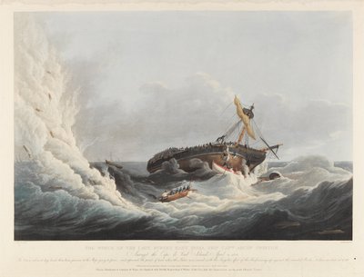 Vraket av ostindiefareren «Lady Burgess» blant Kapp Verde-øyene, 21. april av Francis II Sartorius