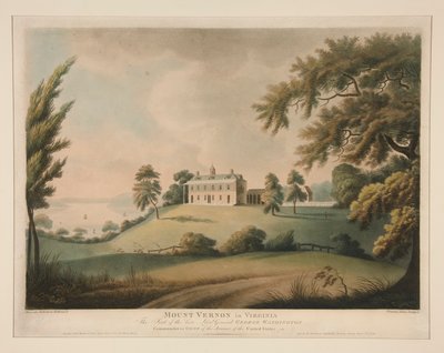 Mount Vernon i Virginia / Setet til avdøde generalløytnant George Washington av Francis Jukes
