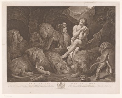 Daniel i løvens hule Daniel i løvenes hule (tittel på objekt) av Francis Lamb