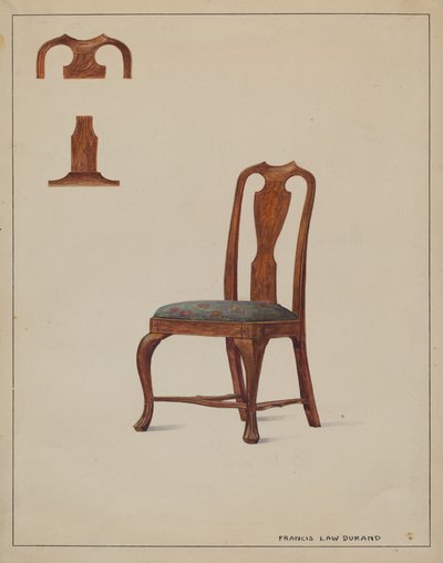 Stol av Francis Law Durand