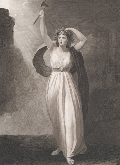 Cassandra Raving Shakespeare, Troilus and Cressida, Act 2,..., først utgitt 1795, gjenutgitt 1852. av Francis Legat