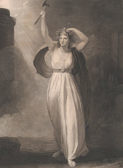 Cassandra Raving Shakespeare, Troilus and Cressida, Act 2,..., først utgitt 1795, gjenutgitt 1852. av Francis Legat