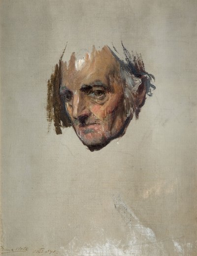 Leder av en gammel mann, 1871. av Francis Montague Holl