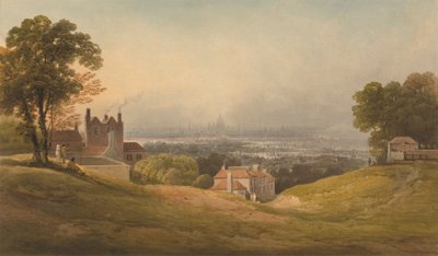 London fra Blackheath av Francis Nicholson
