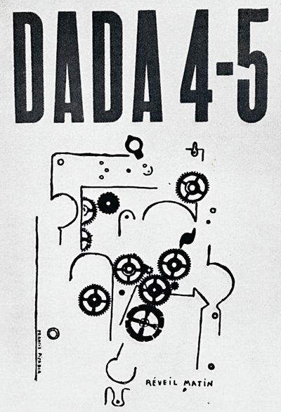 Forsiden av magasinet Dada 4-5, designet av Francis Picabia (1879-1953), Zürich av Francis Picabia