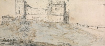 Østsiden av sheriff Hutton Castle av Francis Place