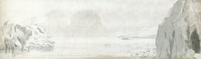 Swansea, ca. 1678 (akvarell og brunt blekk på papir) av Francis Place