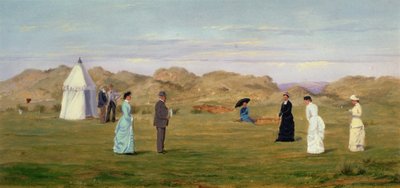 Damekamp på Westward Ho! av Francis Powell Hopkins