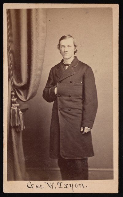 Portrett av George Washington Tryon 1838-1888, ca 1860-tallet. av Francis S Keeler