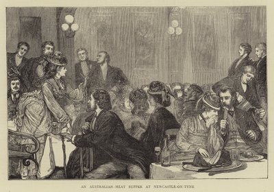 En australsk kjøttmiddag på Newcastle-on-Tyne av Francis S. Walker