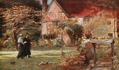 Miltons hytte og hage, Chalfont St Giles av Francis S. Walker