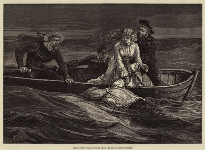 Scener fra The Scuttled Ship, på Olympic Theatre av Francis S. Walker