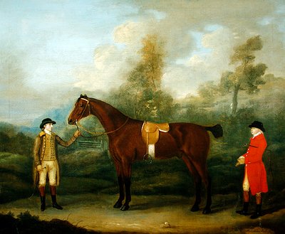 Jeger med hest og brudgom av Francis Sartorius