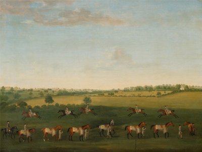 Sir Charles Warre Malets rekke racerhester på trening av Francis Sartorius
