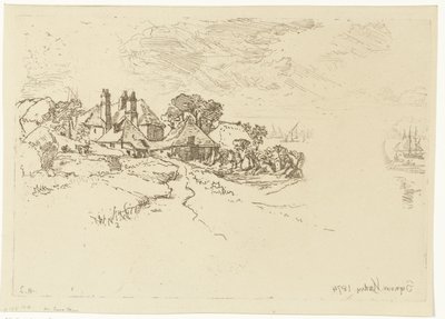 Gården i Essex En Essex Farm av Francis Seymour Haden (Sir) (signed by artist)