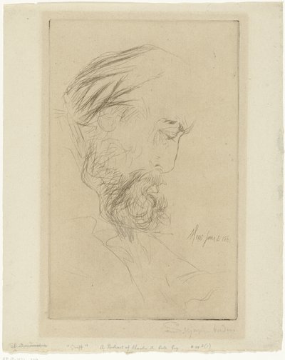Portrett av Charles Cole Griff av Francis Seymour Haden (Sir) (signed by artist)