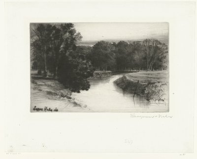 Solnedgang i Irland En solnedgang i Irland av Francis Seymour Haden (Sir) (signed by artist)