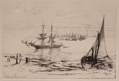 En brigg for anker av Francis Seymour Haden