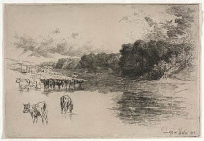En Lancashire-elv av Francis Seymour Haden