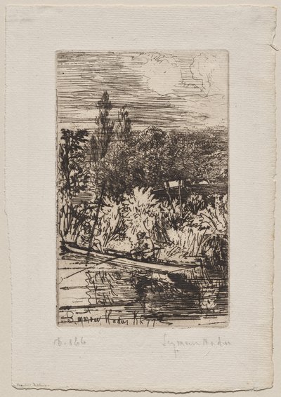 Barbelfiske av Francis Seymour Haden