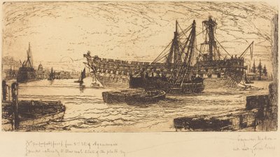 Oppløsning av Agamemnon av Francis Seymour Haden