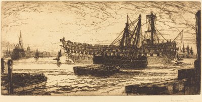 Breaking Up of the Agamemnon av Francis Seymour Haden
