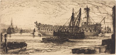 Breaking Up of the Agamemnon av Francis Seymour Haden
