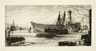Breaking Up of the Agamemnon, nr. 1 av Francis Seymour Haden