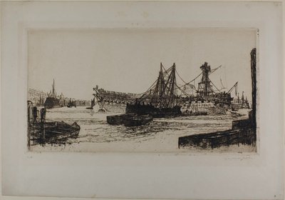 Breaking Up of the Agamemnon, nr. II av Francis Seymour Haden