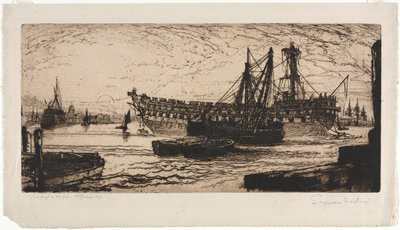 Oppløsning av Agamemnon. av Francis Seymour Haden