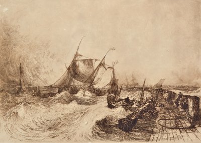 Calais havn av Francis Seymour Haden
