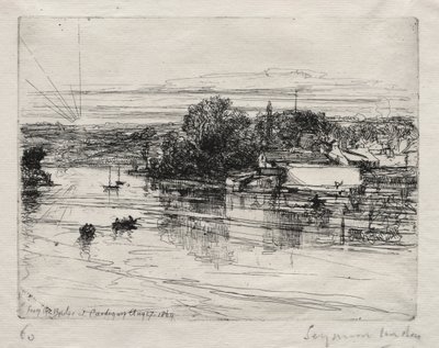 Cardigan Bridge av Francis Seymour Haden