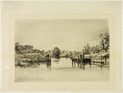 Egham Lock av Francis Seymour Haden