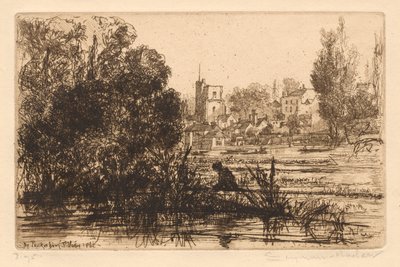 Hamertons portefølje III: Twickenham Church av Francis Seymour Haden