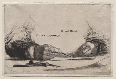 Etsning av hender av Francis Seymour Haden