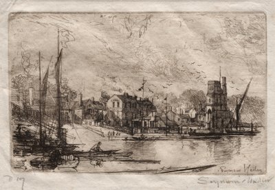 Harry Kellys, Putney. av Francis Seymour Haden