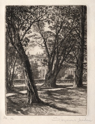 Kensington Gardens (den lille platen) av Francis Seymour Haden