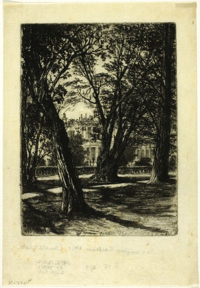 Kensington Gardens, nr. I (liten tallerken) av Francis Seymour Haden