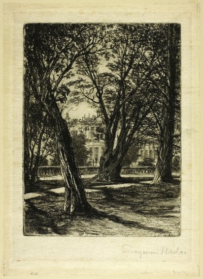 Kensington Gardens, nr. I (liten tallerken) av Francis Seymour Haden