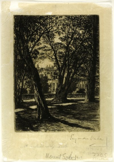 Kensington Gardens, nr. I (liten tallerken) av Francis Seymour Haden