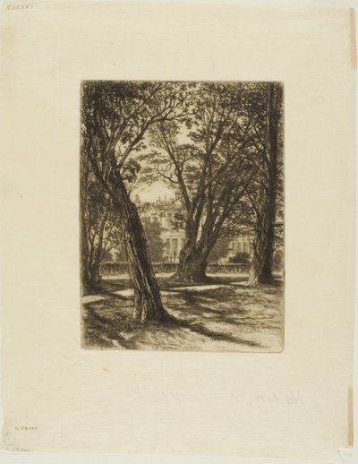 Kensington Gardens, nr. I (liten tallerken) av Francis Seymour Haden