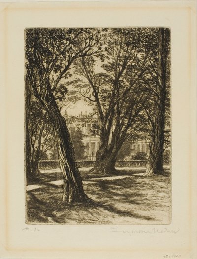 Kensington Gardens, nr. I (liten tallerken) av Francis Seymour Haden