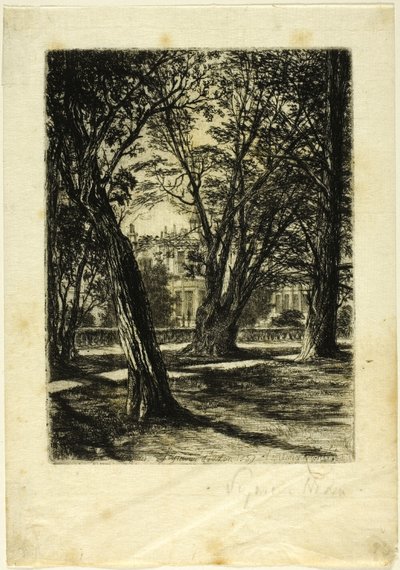 Kensington Gardens, nr. I (liten tallerken) av Francis Seymour Haden