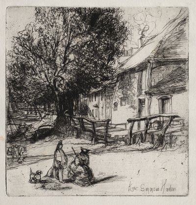 Kew Side. av Francis Seymour Haden