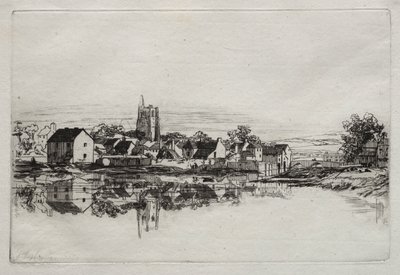 Kidwelly Town av Francis Seymour Haden