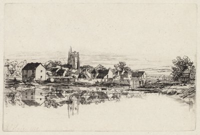 Kidwelly Town, 1859. av Francis Seymour Haden