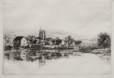 Kidwelly Town, 1859. av Francis Seymour Haden
