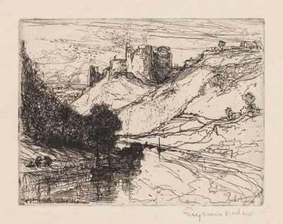 Kilgaren slott, 1864. av Francis Seymour Haden