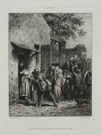 Morgenen på årets første dag av Francis Seymour Haden